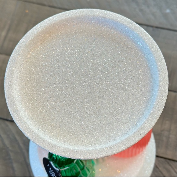 Bath & Body Works Light Up Glass Christmas Trees 3-Wick Pedestal Candle Holder - Picture 8 of 8